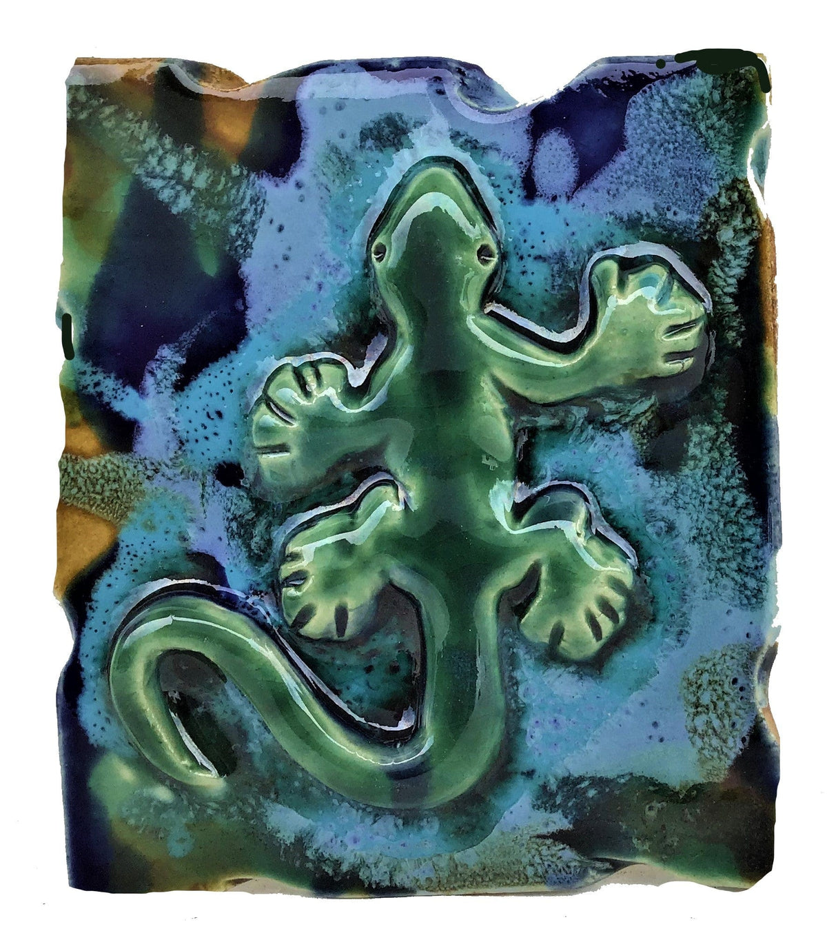 Ceramic Designs by Albert 6x6 Tile Ceramic Maui Gecko Outdoor kitchen backsplash, Pool, Bathroom Shower Tiles